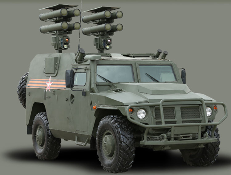 Ministerio de Defensa de Rusia / Complejo móvil de misiles antitanque  Kornet-E