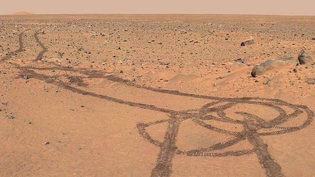 El dibujo de un pene en la superficie de Marte arrasa en Internet
