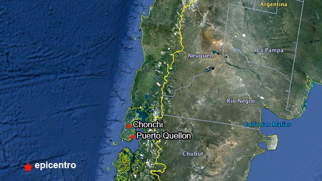 Un sismo de escala 6,8 sacude el oeste de Chile