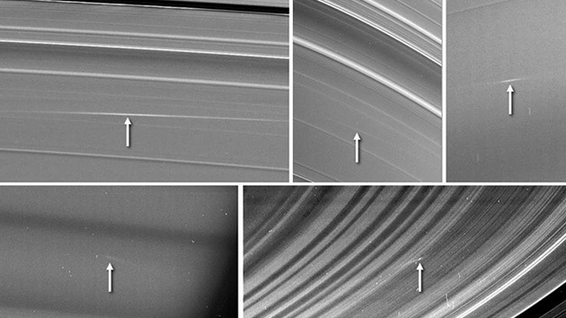 Mini-meteoritos 'rayan' los discos de Saturno