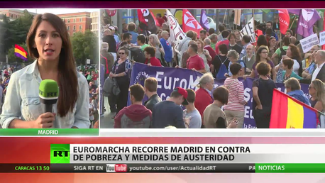 Euromarcha recorre Madrid en contra de pobreza y medidas de austeridad