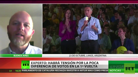 El politólogo Sergio De Piero hablando sobre la segunda vielta de las elecciones presidenciales en Argentina