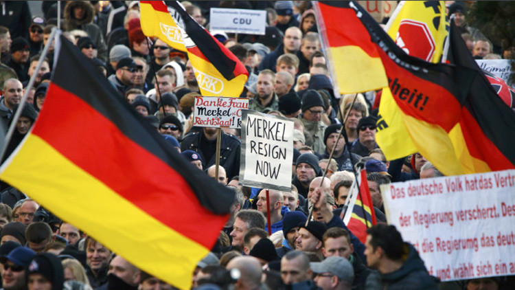 Una protesta popular en Alemania