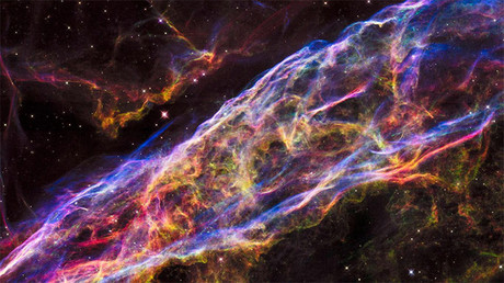 La Nebulosa del Velo, capturada por el telescopio Hubble