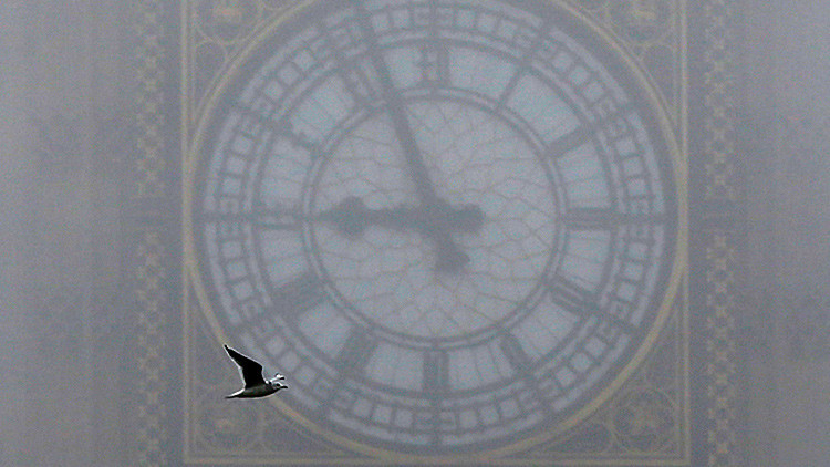 El reloj Big Ben en el centro de Londres