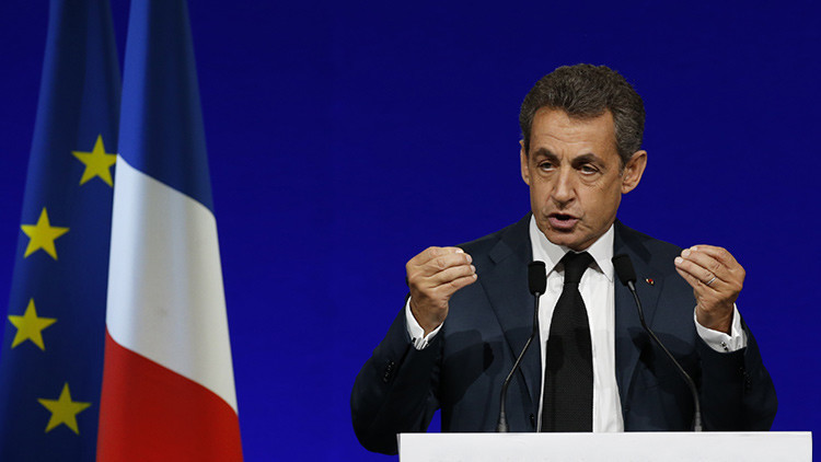 El líder de Los Republicanos, Nicolas Sarkozy
