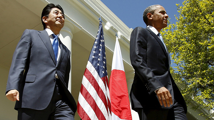 El presidente de EE.UU. Barack Obama y el primer ministro de Japón Shinzo Abe