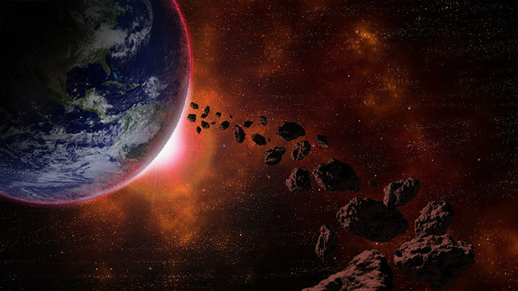 Resultado de imagen de La Tierra envuelta en Polvo durante meses por la caida de un meteorito