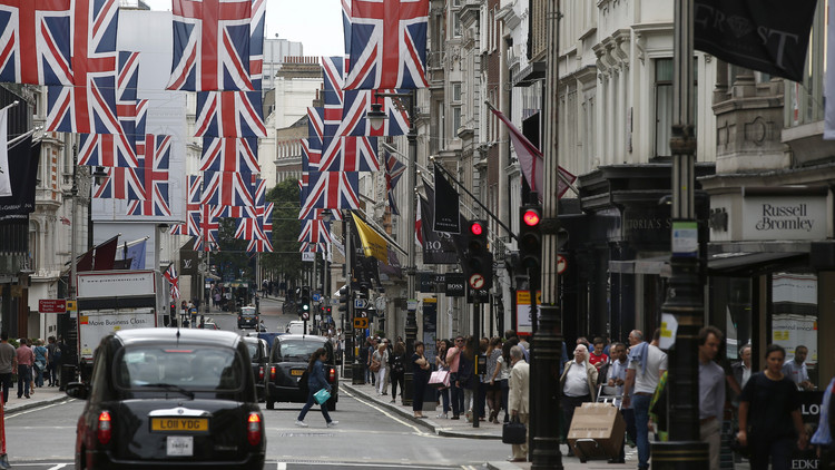 Calle Bond Street en el centro de Londres