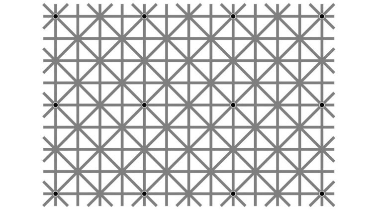 ¿Es capaz de ver los 12 puntos negros a la vez? 57d6d065c4618800748b466f