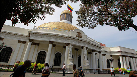 El Capitolio, sede de la Asamblea Nacional de Venezuela, en Caracas