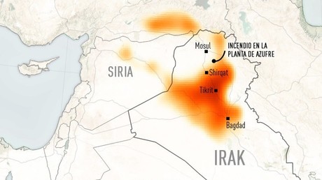 El Estado Islámico, responsable de la gran nube tóxica que tiene en vilo a Oriente Medio (FOTOS)