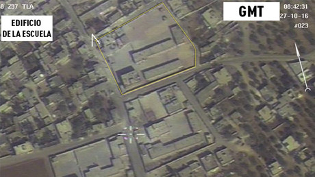 Rusia presenta pruebas fotográficas de que no bombardeó una escuela en Idlib