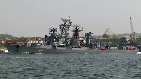 La nave de patrulla rusa de la Flota del Mar Negro, Smetliviy