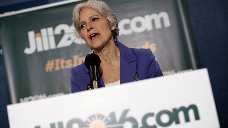La candidata presidencial estadounidense del Partido Verde, Jill Stein