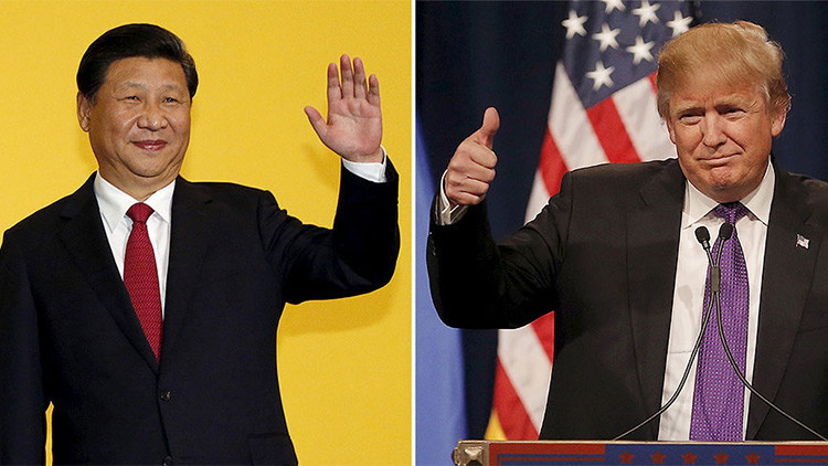 El presidente de China, Xi Jinping (izquierda) y el actual presidente electo de EE.UU., Donald Trump (derecha).