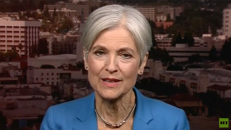 La candidata presidencial por el Partido Verde, Jill Stein.