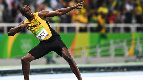 El triple campeón olímpico de Río, Usain Bolt