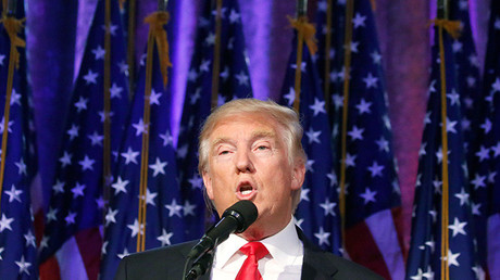 El Presidente electo republicano Donald Trump, en Manhattan. 9 de Noviembre de 2016.