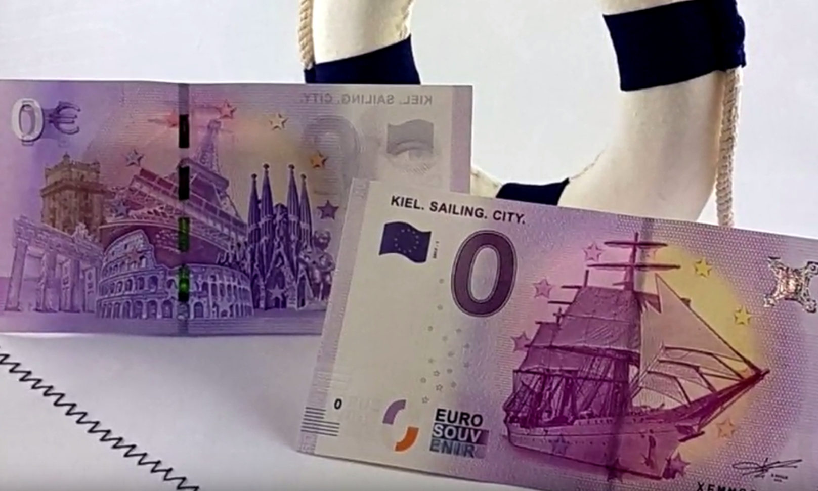 Imprimen en Alemania un billete de cero euros