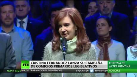 Cristina Fernández de Kirchner lanza su campaña para los comicios primarios legislativos