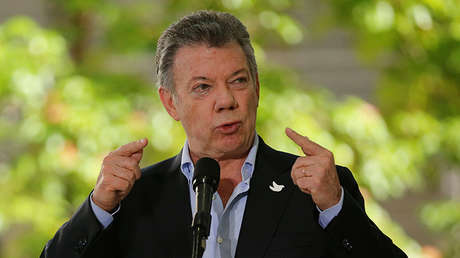 El presidente de Colombia, Juan Manuel Santos, durante la XII Cumbre Alianza del Pacífico en Cali, Colombia, 30 de junio de 2017.